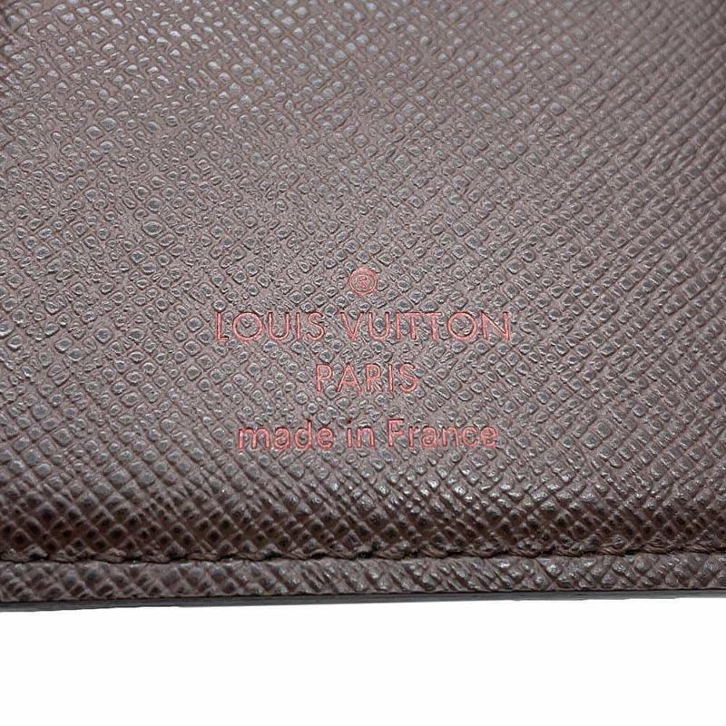 ルイヴィトン 二つ折り財布 ダミエ・エベヌ ポルトフォイユ・ヴィエノワ N61674 LOUIS VUITTON