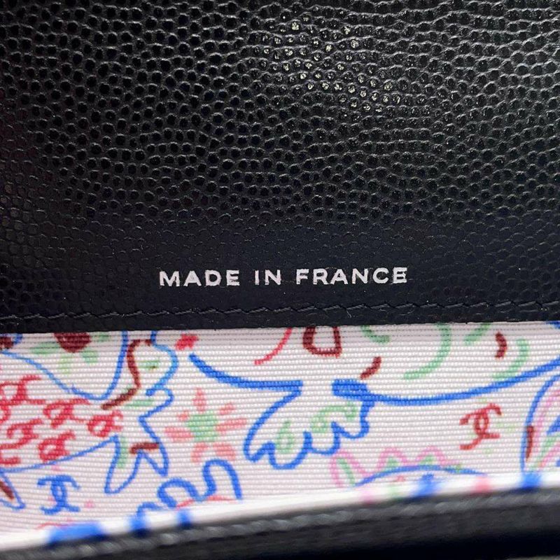 シャネル カードケース マトラッセ ココマーク キャビアスキン AP4333 CHANEL 名刺入れ 黒