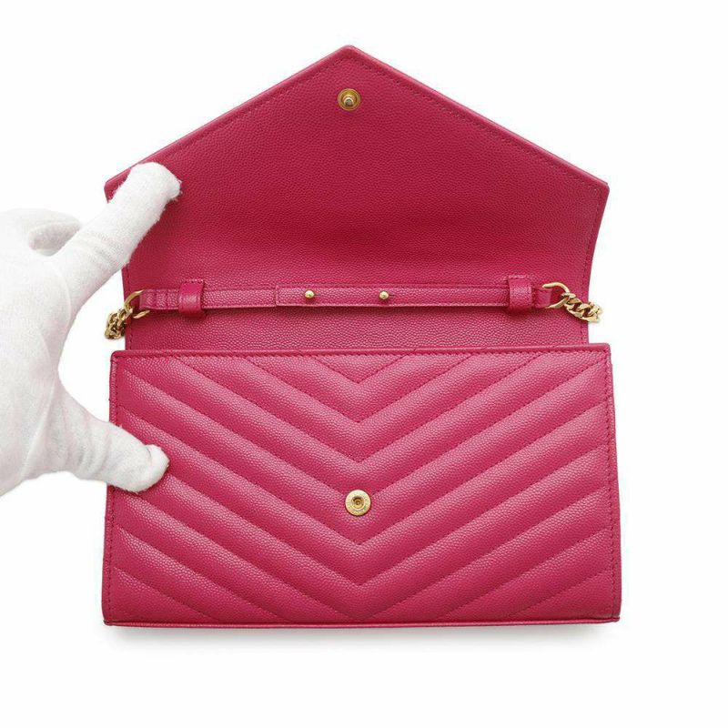 サンローランパリ チェーンウォレット モノグラム レザー 377828 SAINT LAURENT PARIS 財布 YSL