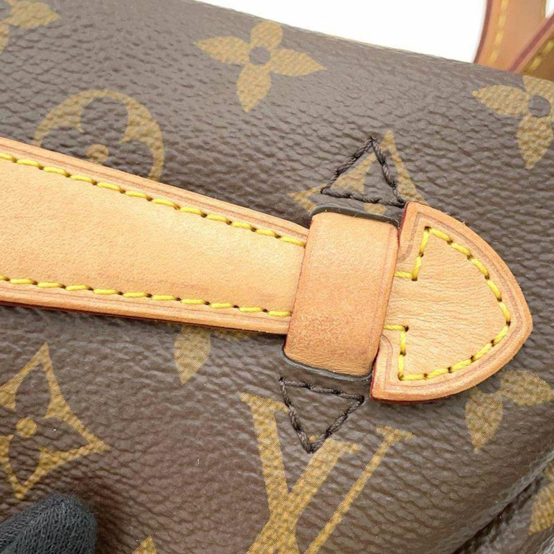 ルイヴィトン ボディバッグ モノグラム バムバッグ M43644 ウエストポーチ ショルダーバッグ 黒 ブラック