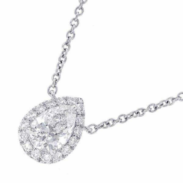 ハリーウィンストン ネックレス マイクロパヴェ ダイヤ 中石0.50ct Pt950プラチナ PIDPPS005MIC ペンダント GIA鑑定書付き