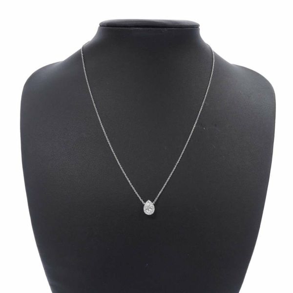 ハリーウィンストン ネックレス マイクロパヴェ ダイヤ 中石0.50ct Pt950プラチナ PIDPPS005MIC ペンダント GIA鑑定書付き