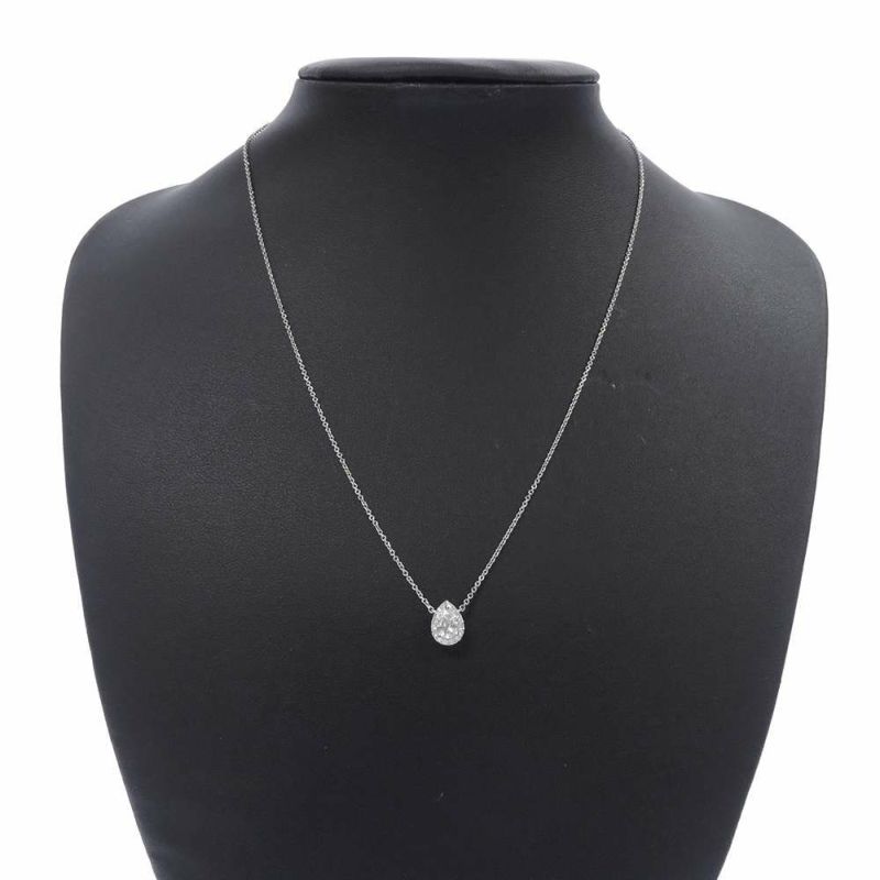ハリーウィンストン ネックレス マイクロパヴェ ダイヤ 中石0.50ct Pt950プラチナ PIDPPS005MIC ペンダント GIA鑑定書付き