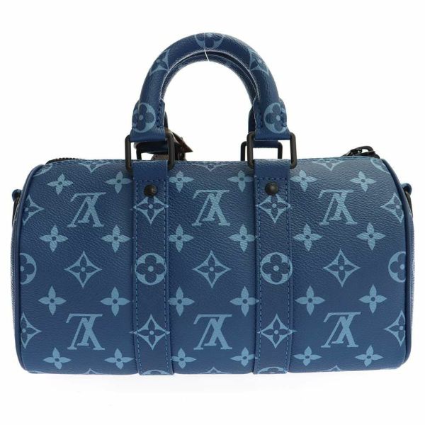 ルイヴィトン ハンドバッグ モノグラム キーポル・バンドリエール 25 M46803 LOUIS VUITTON 青