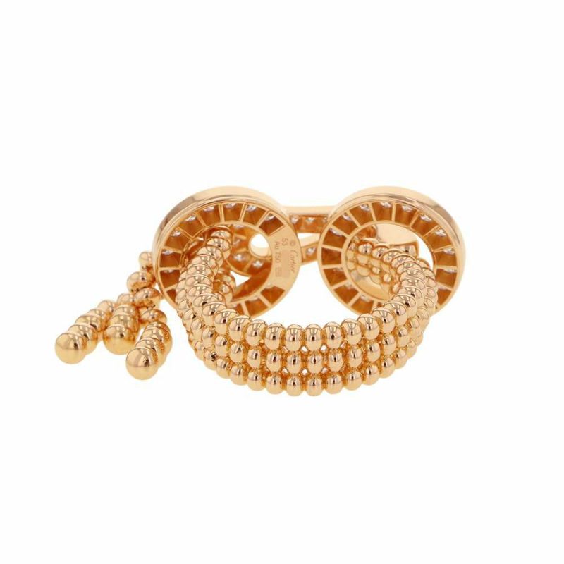 カルティエ リング アグラフ リング セミパヴェセッティング ダイヤ 59P 計約0.95ct K18PGピンクゴールド サイズ53 N4780800 指輪