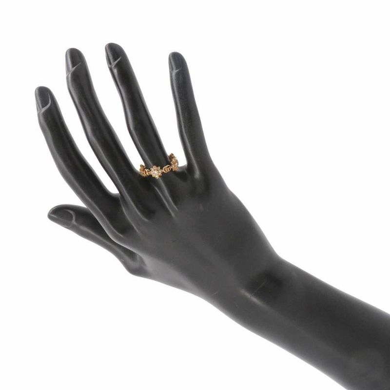 グッチ リング フローラ リング ダイヤモンド K18YGイエローゴールド リングサイズ11 GUCCI ジュエリー