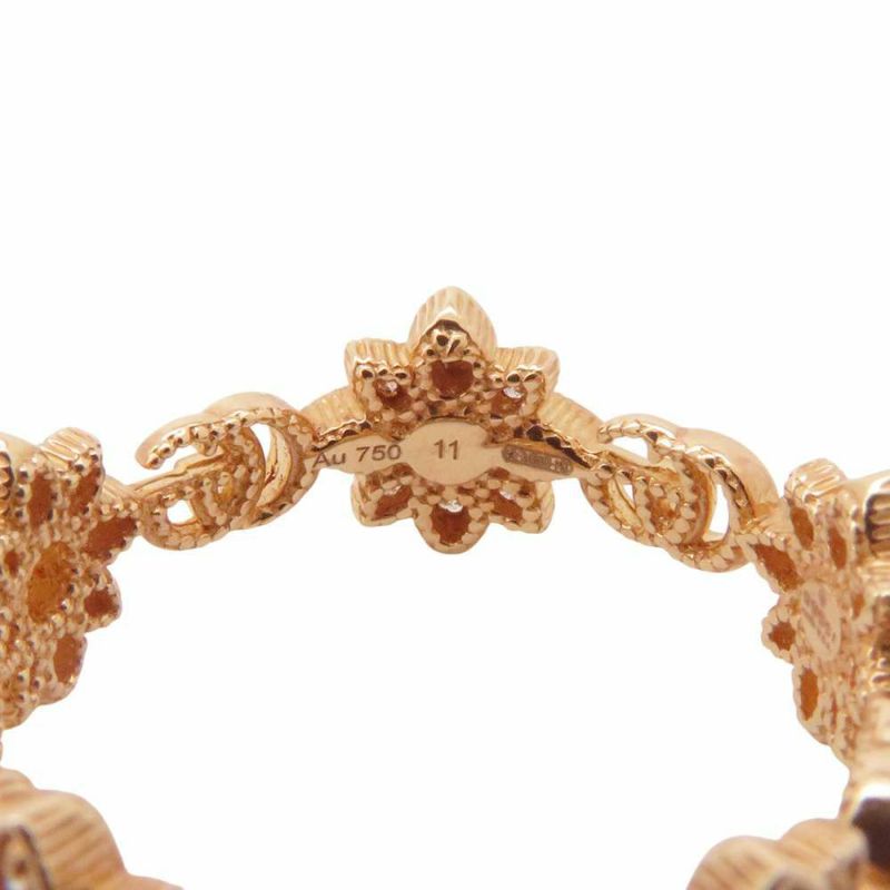 グッチ リング フローラ リング ダイヤモンド K18YGイエローゴールド リングサイズ11 GUCCI ジュエリー