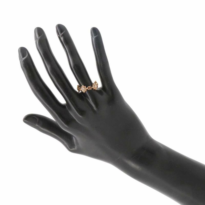 グッチ リング フローラ リング ダイヤモンド K18PGピンクゴールド リングサイズ12 GUCCI ジュエリー