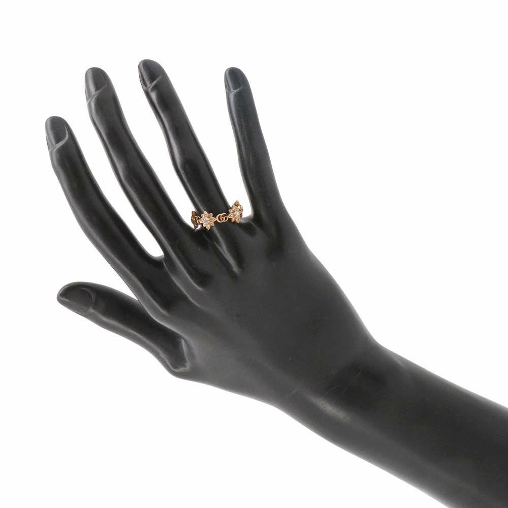 グッチ リング フローラ リング ダイヤモンド K18PGピンクゴールド リングサイズ12 GUCCI ジュエリー