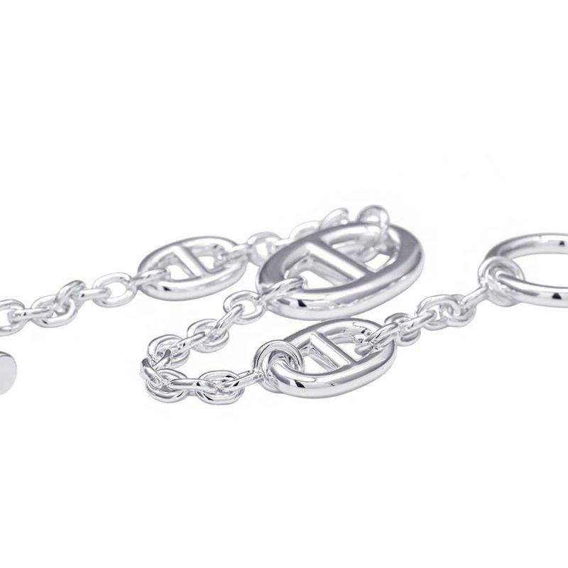 エルメス ブレスレット シェーヌダンクル ファランドール SV925シルバー サイズST HERMES ジュエリー