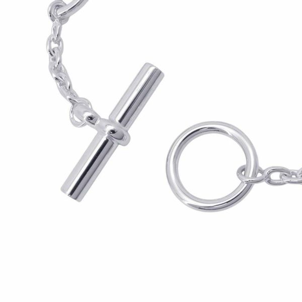 エルメス ブレスレット シェーヌダンクル ファランドール SV925シルバー サイズST HERMES ジュエリー