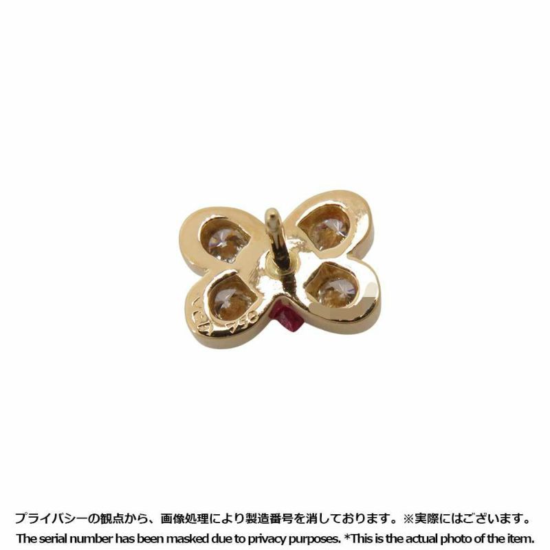 ヴァンクリーフ&アーペル ピアス ダイヤモンド 0.43ct ルビー K18YGイエローゴールド Van Cleef & Arpels ジュエリー