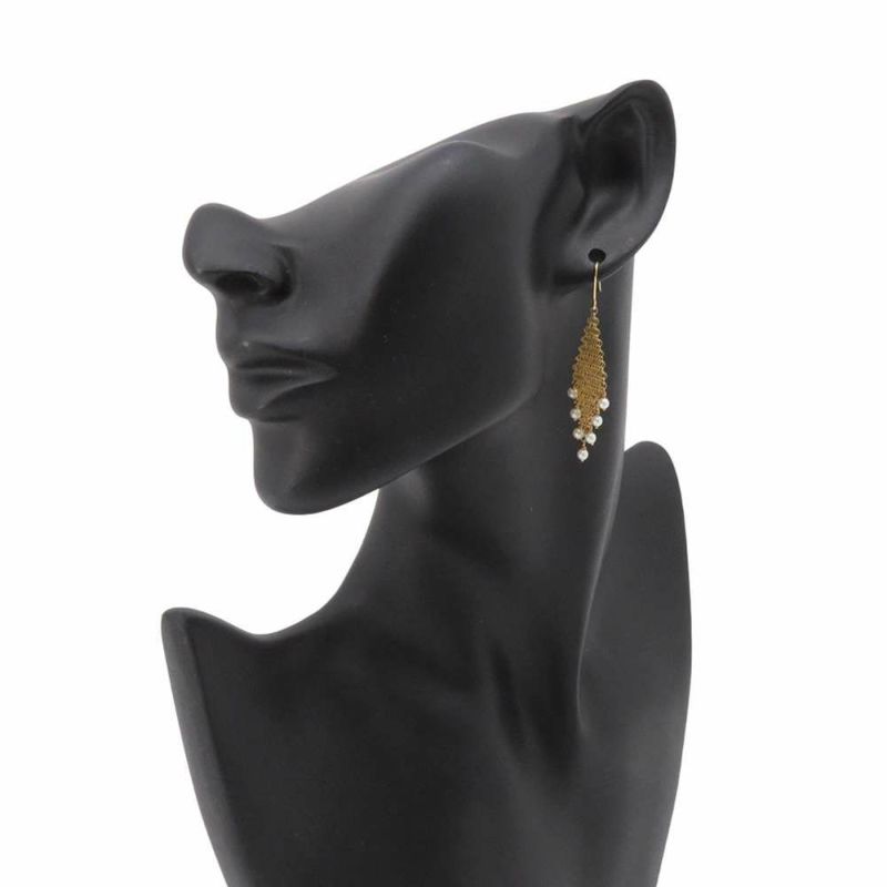 ティファニー ピアス エルサペレッティ メッシュ フリンジピアス K18YG パール 60145955 Tiffany&Co. ジュエリー