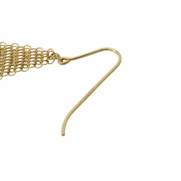 ティファニー ピアス エルサペレッティ メッシュ フリンジピアス K18YG パール 60145955 Tiffany&Co. ジュエリー