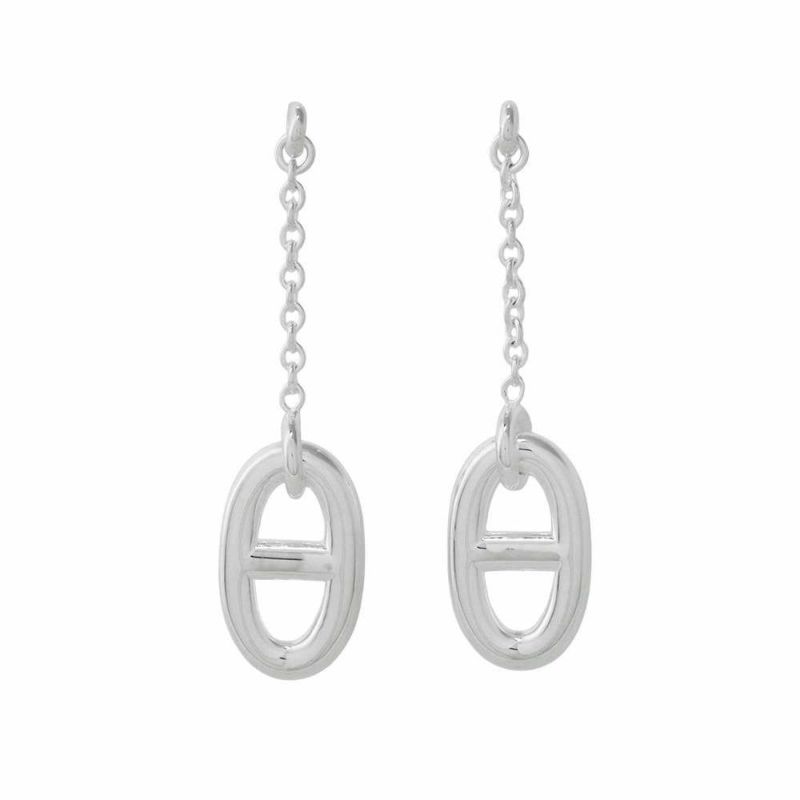 エルメス ピアス ファランドール シェーヌダンクルモチーフ SV925 シルバー925 Farandole HERMES ジュエリー