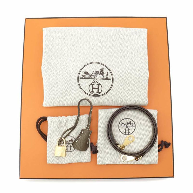 エルメス ハンドバッグ ケリー28 外縫い エトゥープ/ゴールド金具 エプソン Y刻印 HERMES Kelly 2wayバッグ