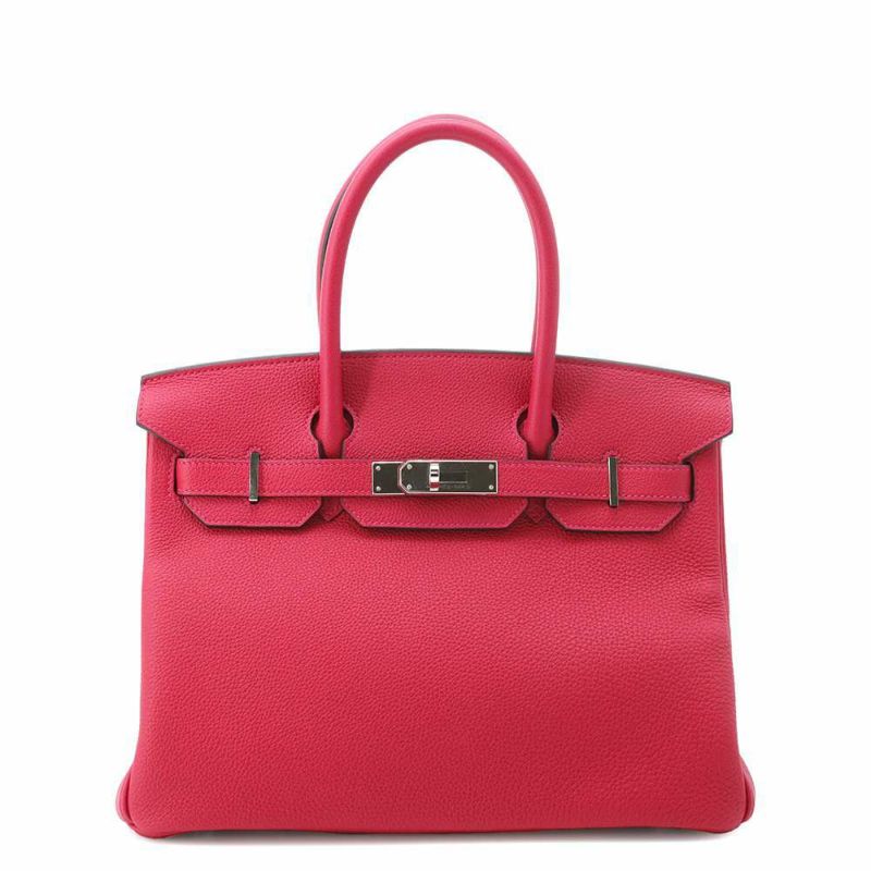 エルメス バーキン30 フランボワーズ/シルバー金具 トゴ Z刻印 HERMES Birkin ハンドバッグ