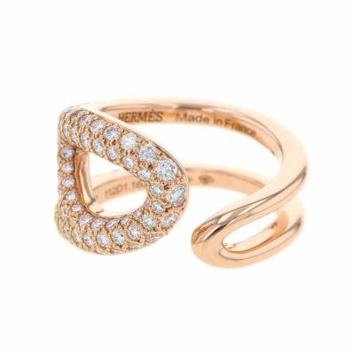 エルメス リング シェーヌダンクル パンク Chaine d'Ancre Punk ダイヤ 112P 1.16ct K18PGピンクゴールド サイズ52 HERMES 指輪 安心保証