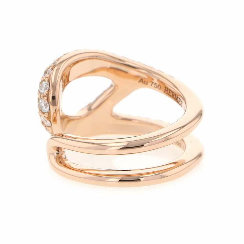エルメス リング シェーヌダンクル パンク Chaine d'Ancre Punk ダイヤ 112P 1.16ct K18PGピンクゴールド サイズ52 HERMES 指輪