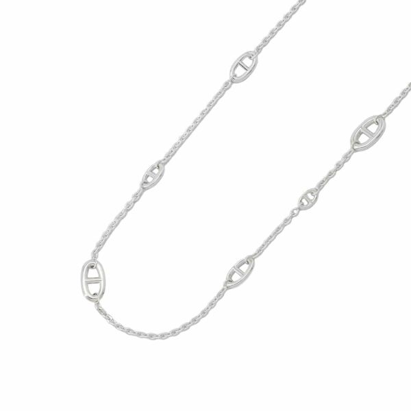 エルメス ネックレス シェーヌダンクル ファランドール80 SV925シルバー HERMES ロングネックレス ジュエリー