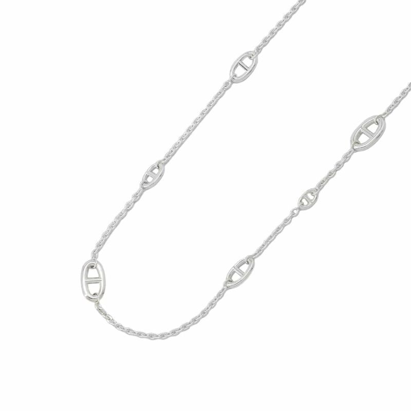 エルメス ネックレス シェーヌダンクル ファランドール80 SV925シルバー HERMES ロングネックレス ジュエリー