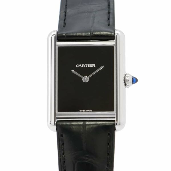 カルティエ タンク マスト ドゥ カルティエ ウォッチ LM WSTA0072 Cartier 腕時計 黒文字盤
