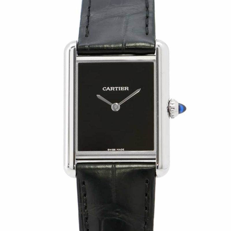 カルティエ タンク マスト ドゥ カルティエ ウォッチ LM WSTA0072 Cartier 腕時計 黒文字盤