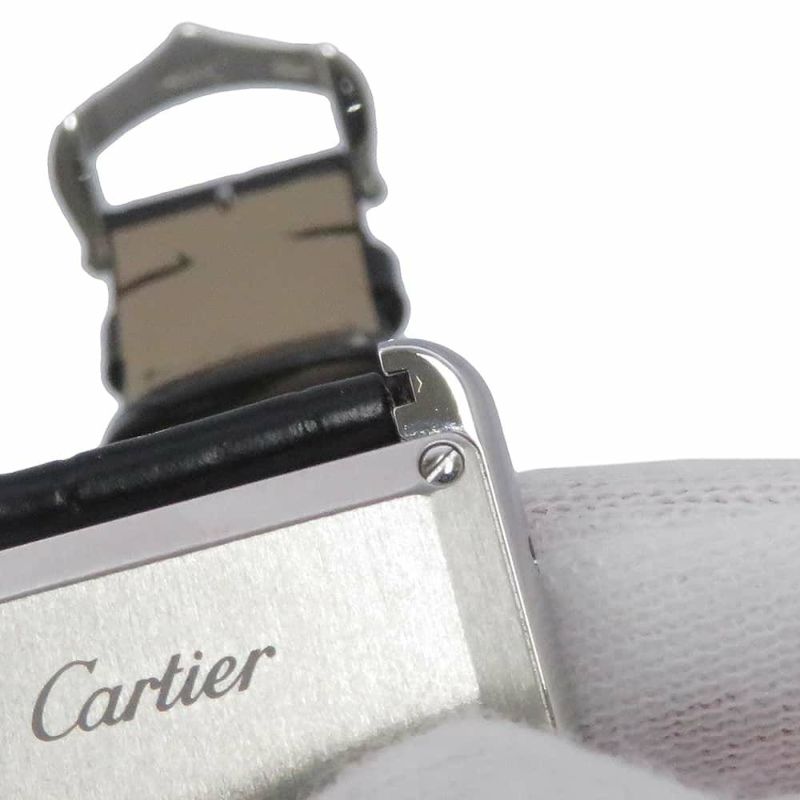 カルティエ タンク マスト ドゥ カルティエ ウォッチ LM WSTA0072 Cartier 腕時計 黒文字盤
