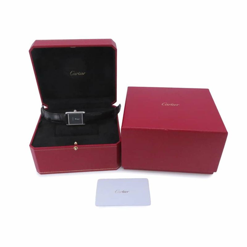 カルティエ タンク マスト ドゥ カルティエ ウォッチ LM WSTA0072 Cartier 腕時計 黒文字盤