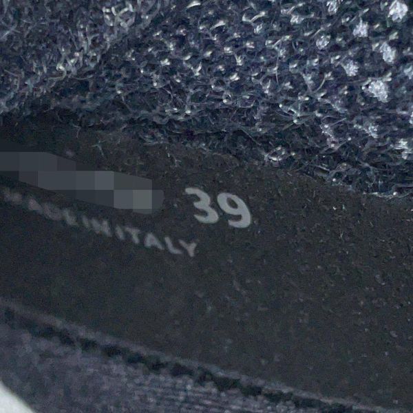 シャネル スニーカー ココマーク ニット スエード レディースサイズ39 G38750 CHANEL 靴 黒