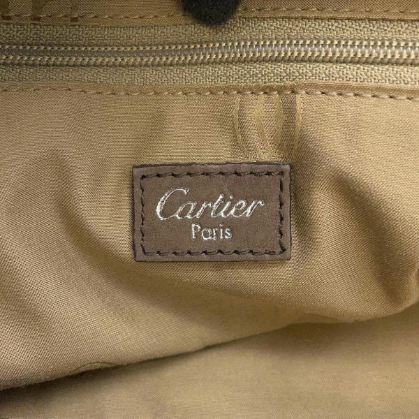カルティエ ハンドバッグ マルチェロ ヌバック リザード Cartier 2way