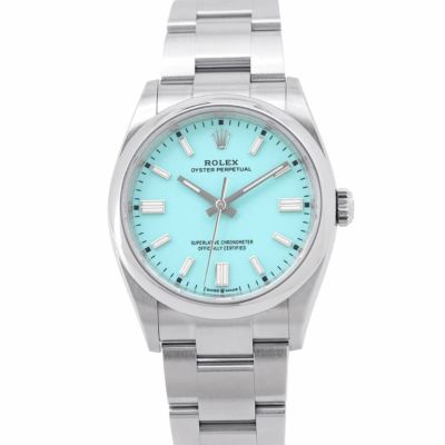 ロレックス オイスターパーペチュアル36 126000 ROLEX 腕時計 ターコイズブルー文字盤 安心保証