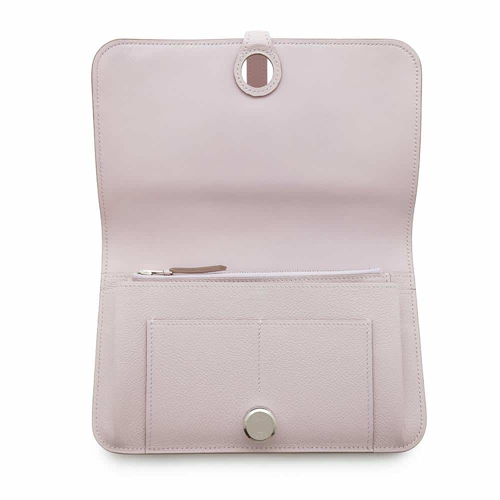 エルメス 長財布 ドゴンGM モーヴペール/シルバー金具 エバーカラー W刻印 HERMES 財布