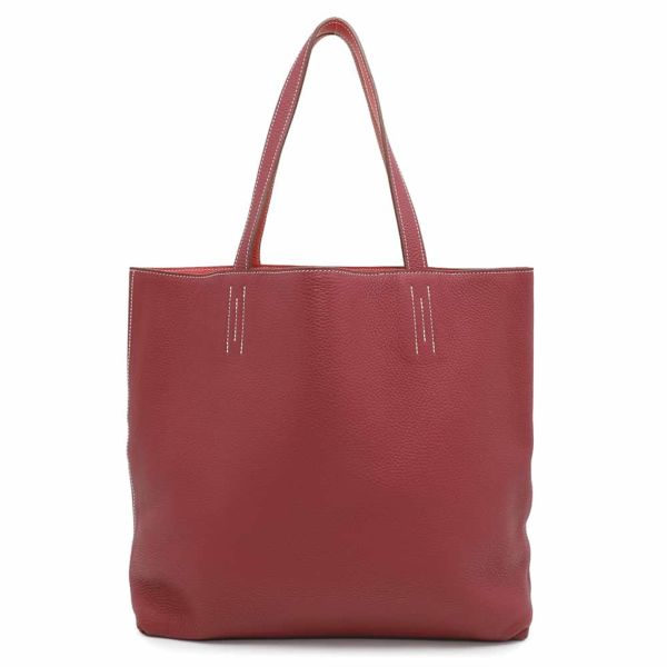 エルメス トートバッグ ドゥブルセンス36 ローズジャイプール/ルージュガランス トリヨンクレマンス □R刻印