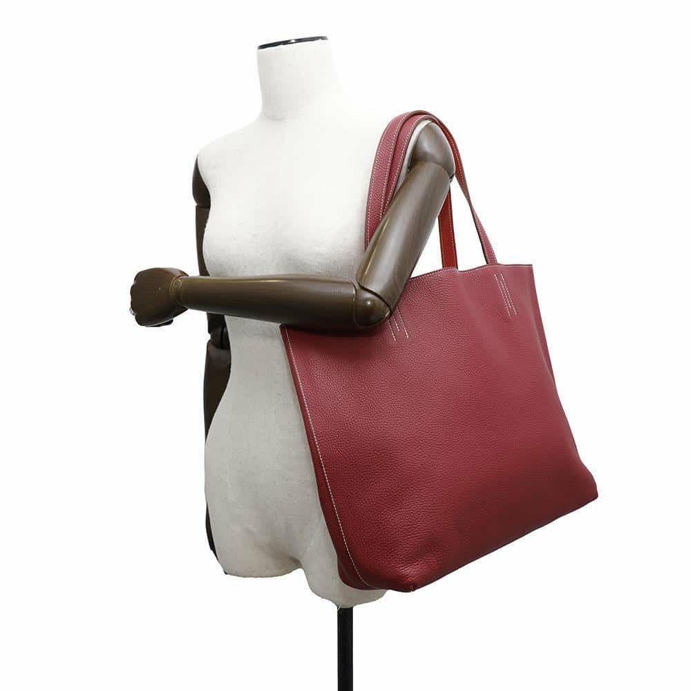 エルメス トートバッグ ドゥブルセンス36 ローズジャイプール/ルージュガランス トリヨンクレマンス □R刻印