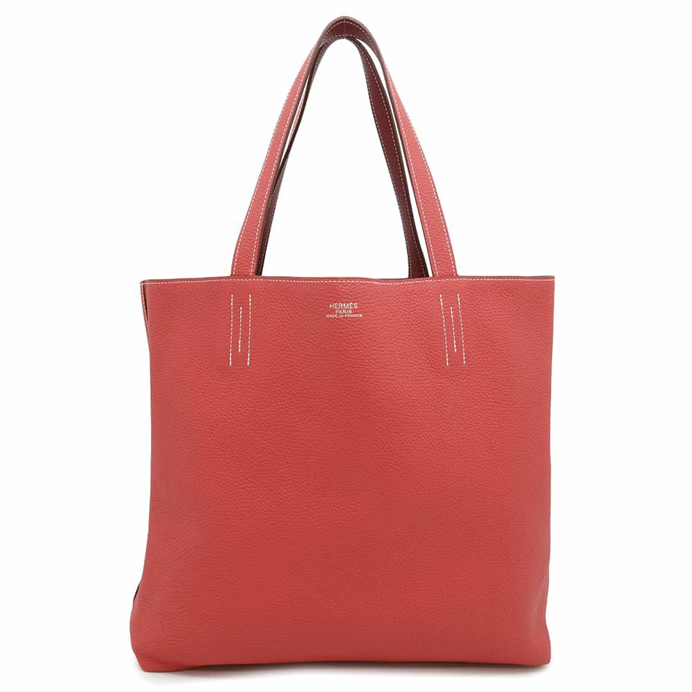エルメス トートバッグ ドゥブルセンス36 ローズジャイプール/ルージュガランス トリヨンクレマンス □R刻印