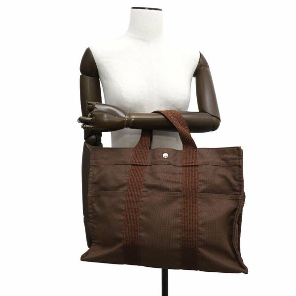 エルメス ハンドバッグ エールライントートMM キャンバス HERMES バッグ トートバッグ