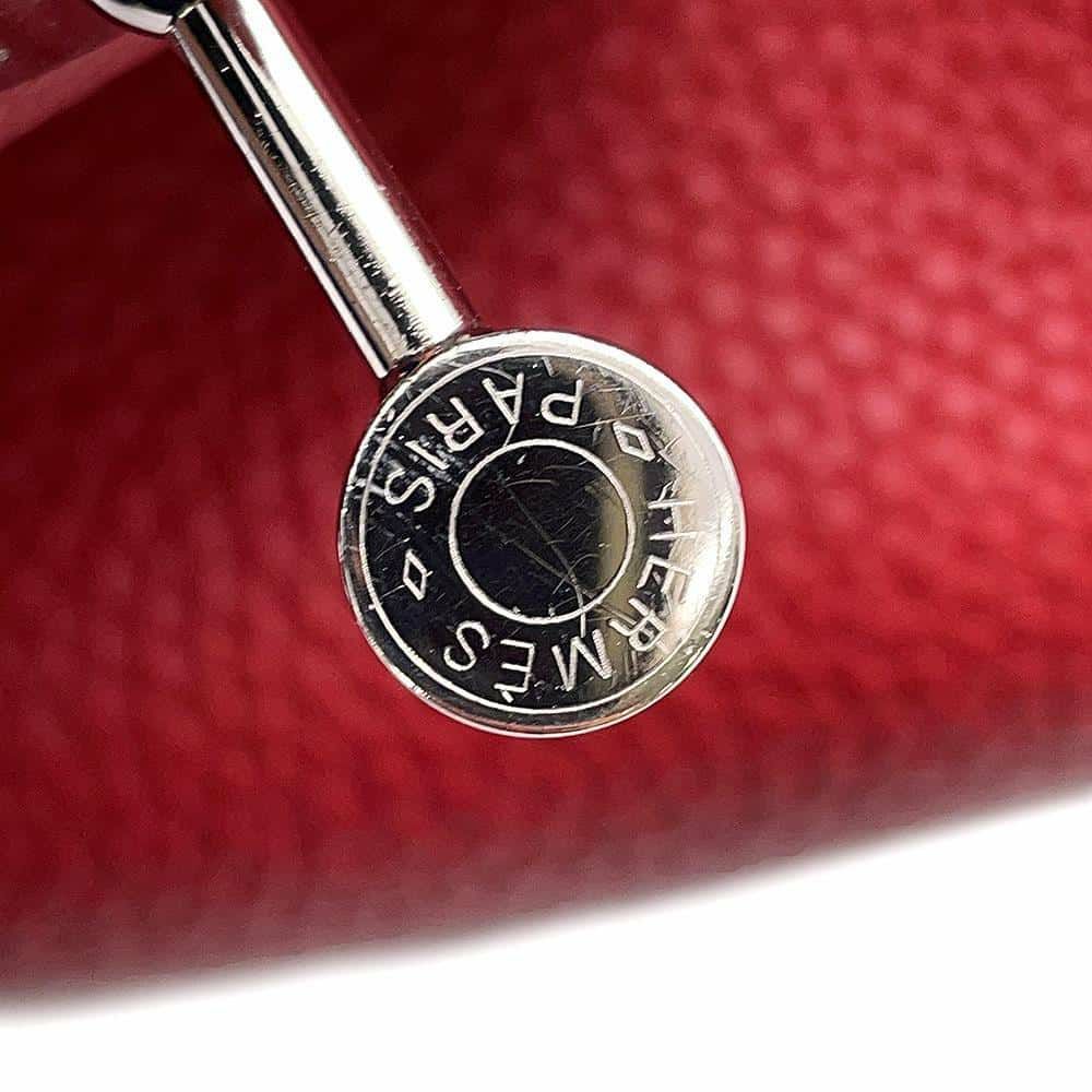 エルメス ハンドバッグ リンディ34 ルージュカザック/シルバー金具 トリヨンクレマンス □R刻印 2wayショルダー