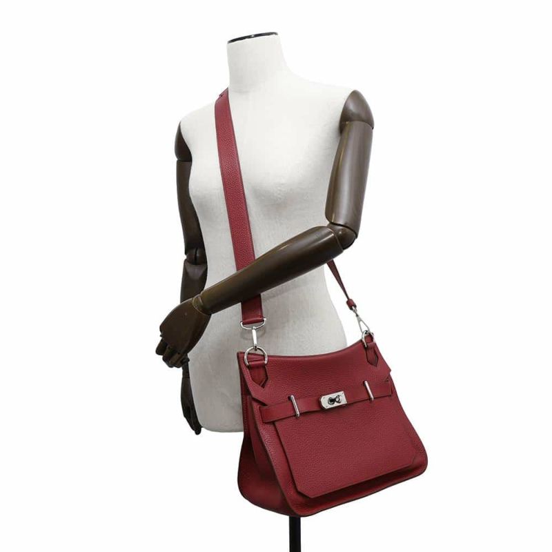 エルメス ジプシエール31 ルビー/シルバー金具 トリヨンクレマンス □R刻印 HERMES バッグ