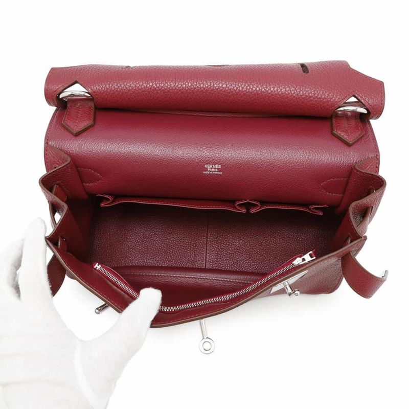 エルメス ジプシエール31 ルビー/シルバー金具 トリヨンクレマンス □R刻印 HERMES バッグ