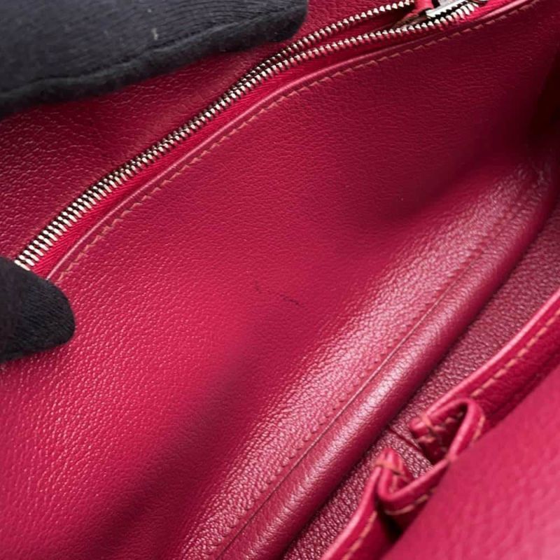 エルメス ジプシエール31 ルビー/シルバー金具 トリヨンクレマンス □R刻印 HERMES バッグ