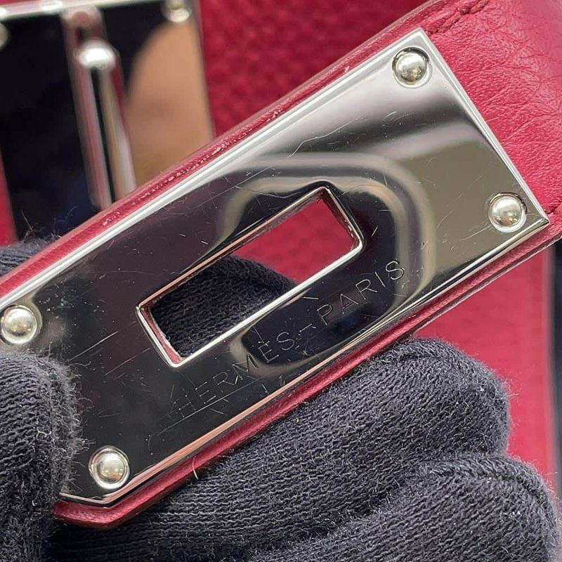 エルメス ジプシエール31 ルビー/シルバー金具 トリヨンクレマンス □R刻印 HERMES バッグ