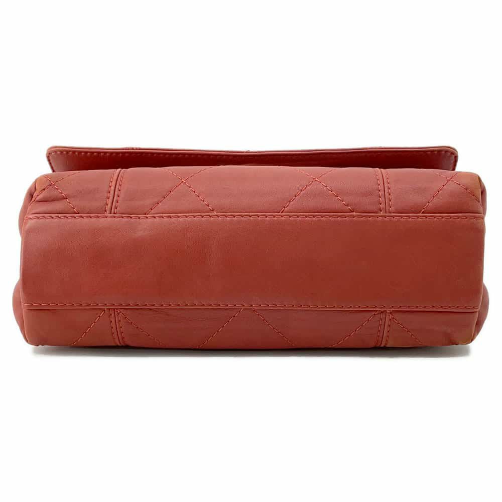 シャネル チェーンショルダーバッグ マトラッセ ココマーク ワイルドステッチ ダブルチェーン ラムスキン CHANEL