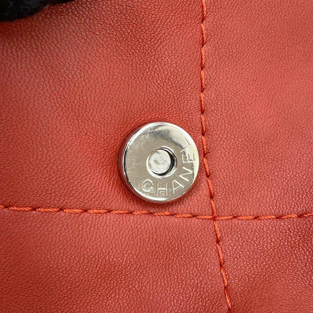 シャネル チェーンショルダーバッグ マトラッセ ココマーク ワイルドステッチ ダブルチェーン ラムスキン CHANEL