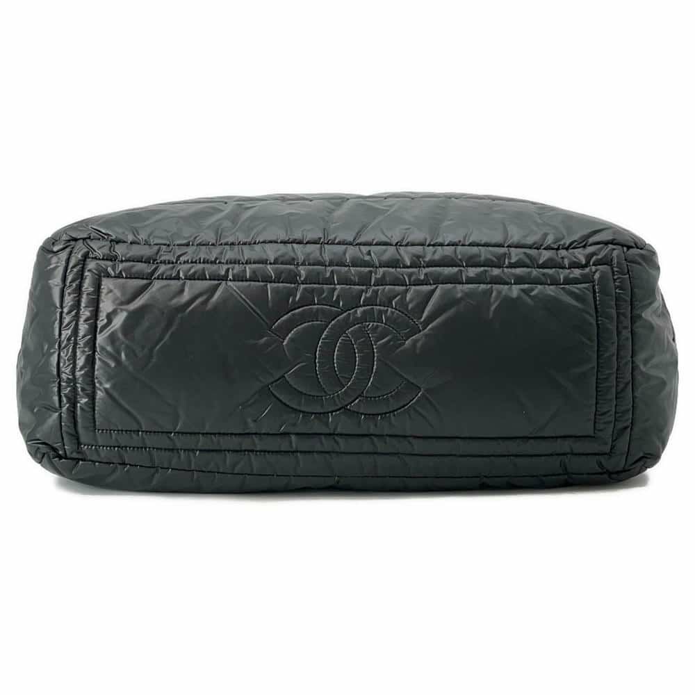 シャネル トートバッグ コココクーン ココマーク ナイロン CHANEL 黒