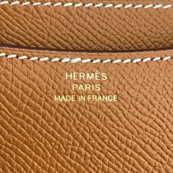 エルメス ショルダーバッグ ミニ コンスタンス3 ゴールド/ピンクゴールド金具 エプソン W刻印 HERMES Constance
