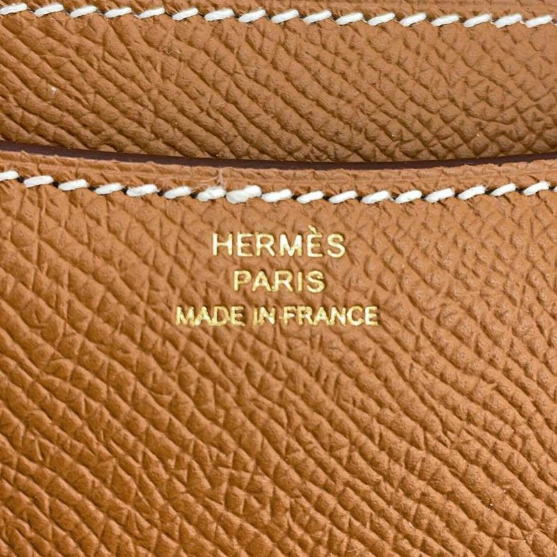 エルメス ショルダーバッグ ミニ コンスタンス3 ゴールド/ピンクゴールド金具 エプソン W刻印 HERMES Constance