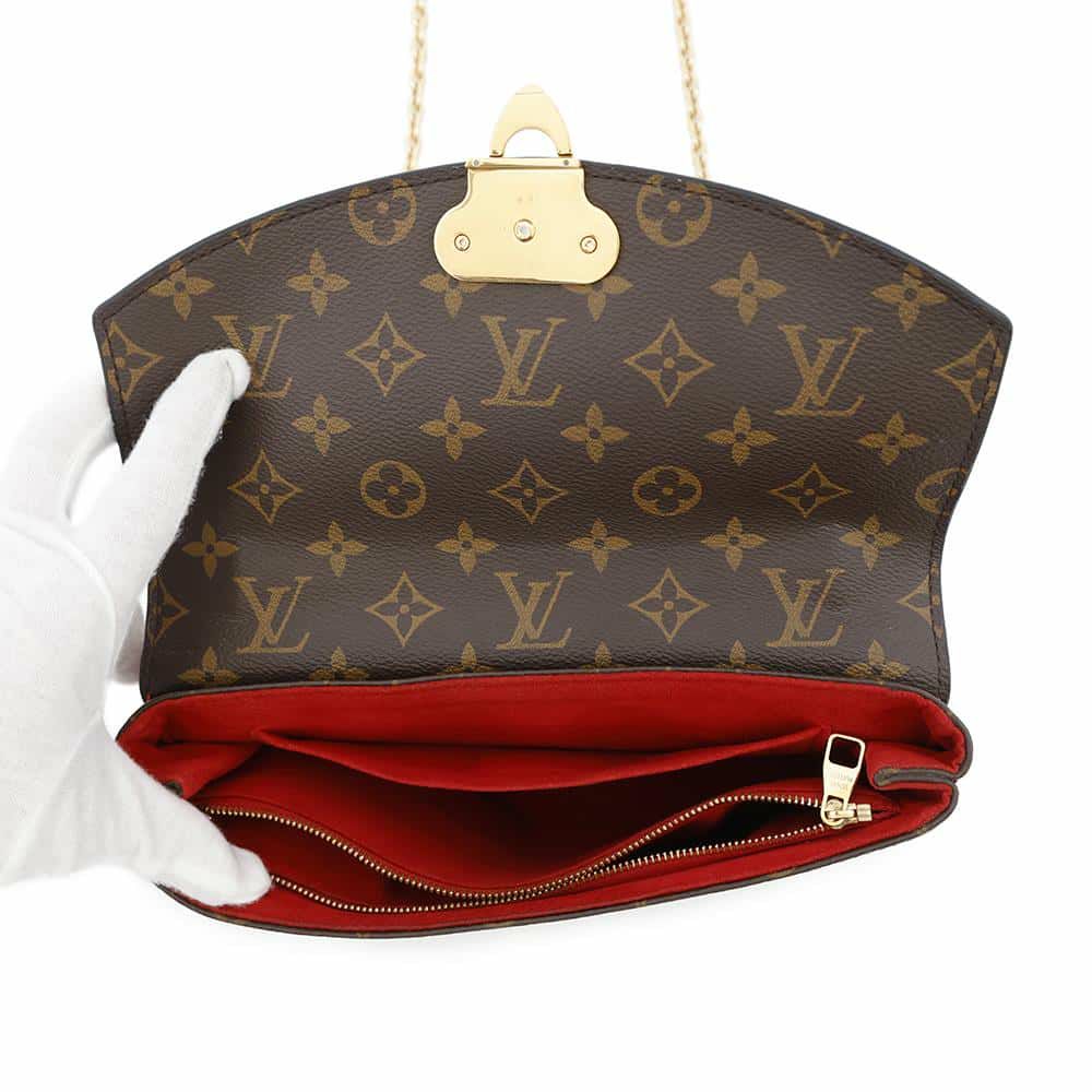 ルイヴィトン ショルダーバッグ モノグラム サン・プラシード M43713 LOUIS VUITTON レッド