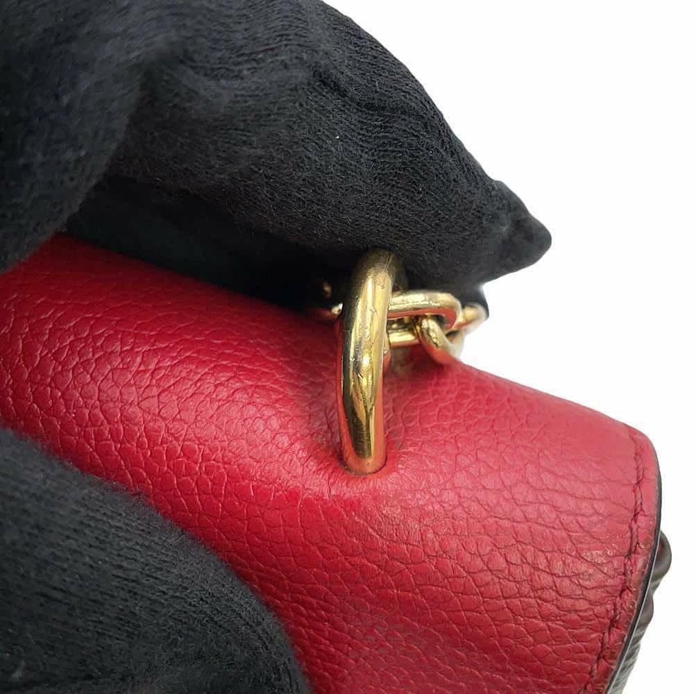 ルイヴィトン ショルダーバッグ モノグラム サン・プラシード M43713 LOUIS VUITTON レッド