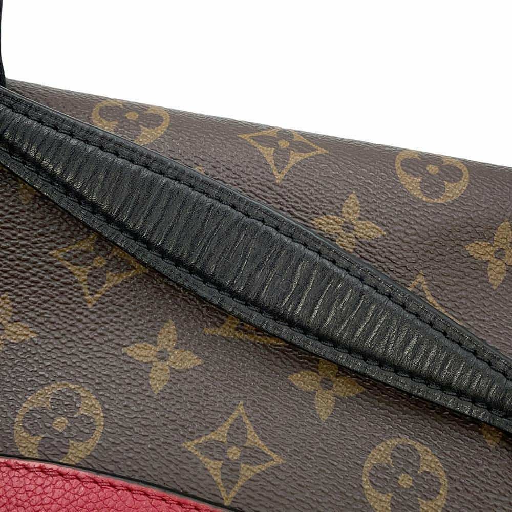 ルイヴィトン ショルダーバッグ モノグラム サン・プラシード M43713 LOUIS VUITTON レッド